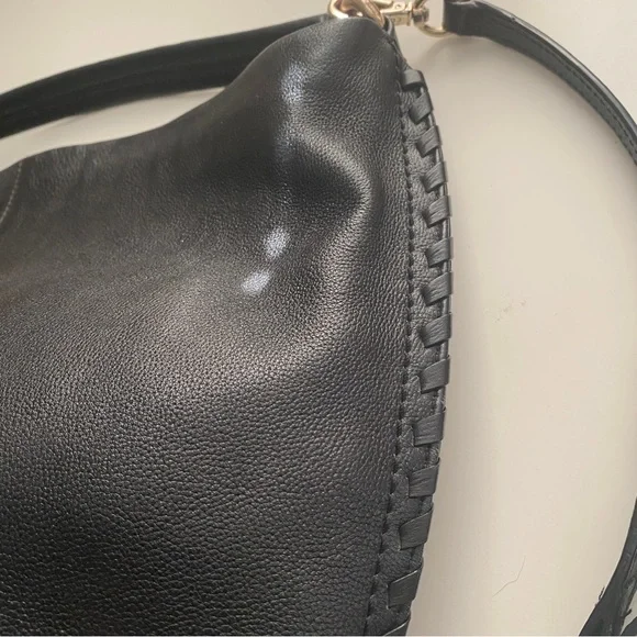 Cole Haan black leather double strap shoulder bag - Picture 9 of 10